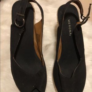 Beautiful black wedge